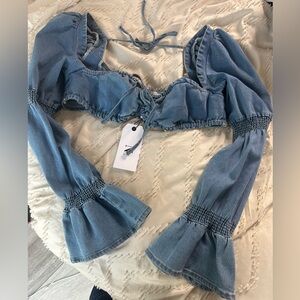 Denim Crop Top